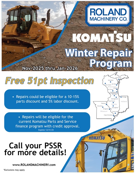 Komatsu Winter Repair Program