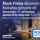 Black Friday Komatsu Sale