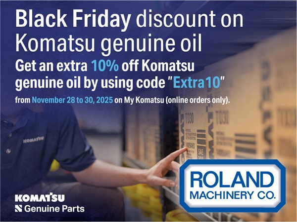 Black Friday Komatsu Sale