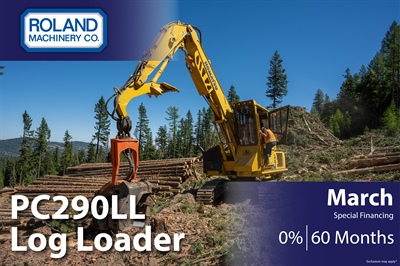 PC290LL Log Loader Financing March 2026