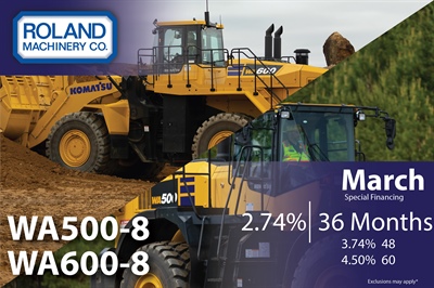 WA500 & WA600 Financing March 2026