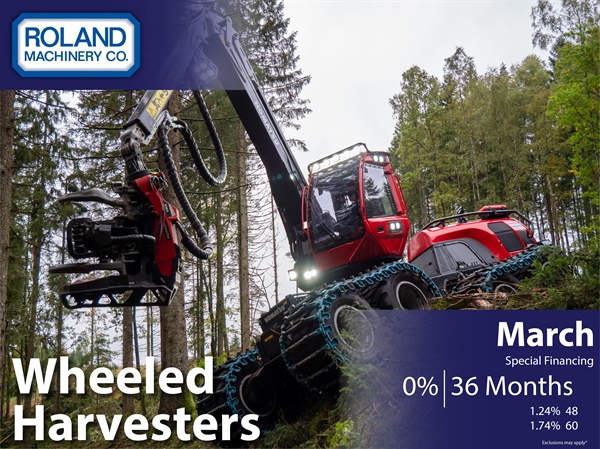 Wheeled Harvester Financing March 2026