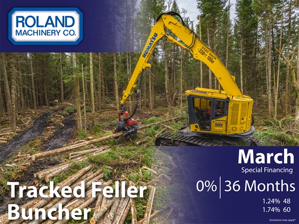 Tracked Feller Buncher Financing March 2026