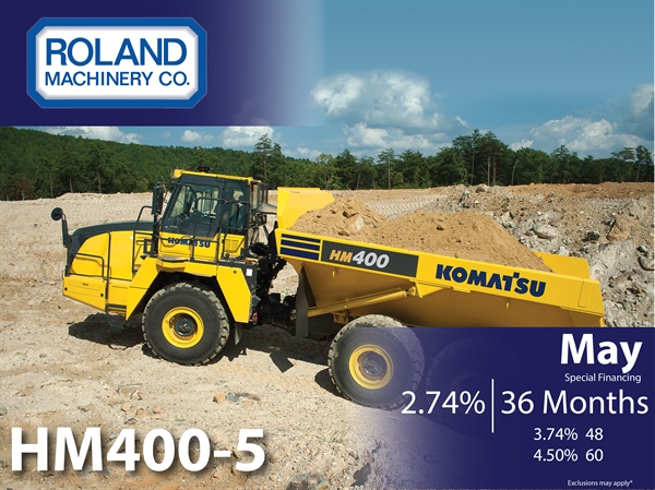 HM400-5 financing May 2026