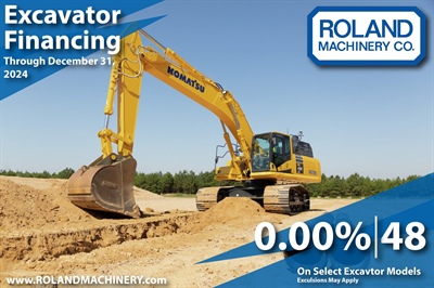 Excavator Financing through December 2024